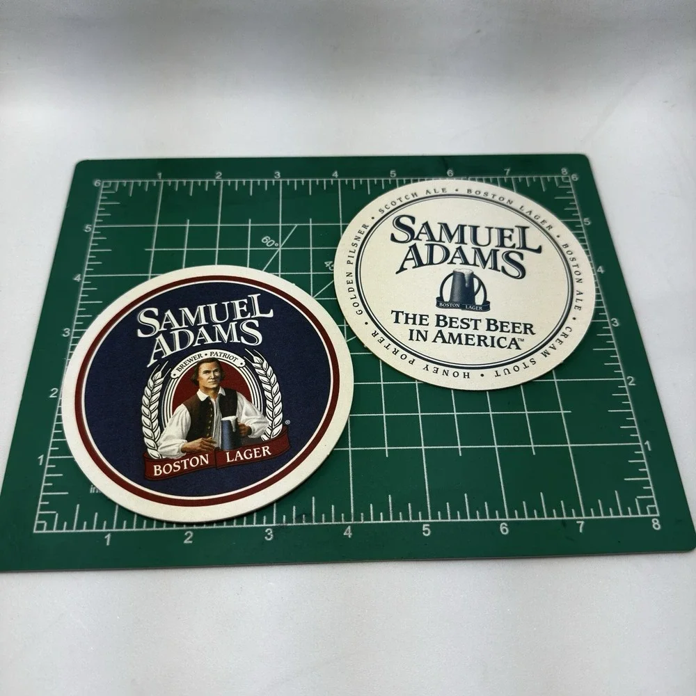 Samuel Adams Beer Coasters‎ Boston Lager Barware Drink Coasters Set of 4